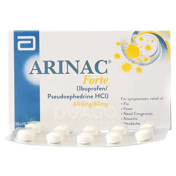 Arinac Forte Tablets 400Mg/60Mg (1 Strip = 10 Tablets)