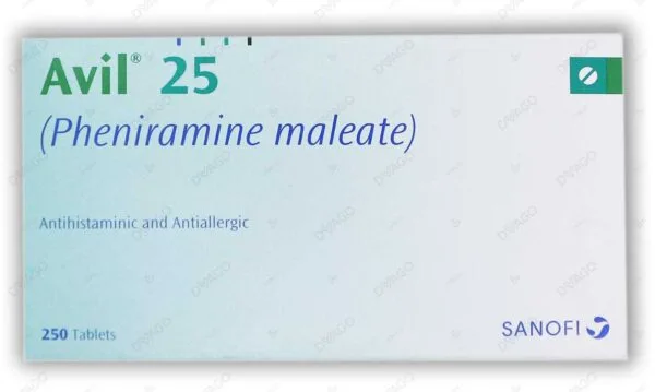 Avil Tablets 25Mg (1 Strip = 50 Tablets)