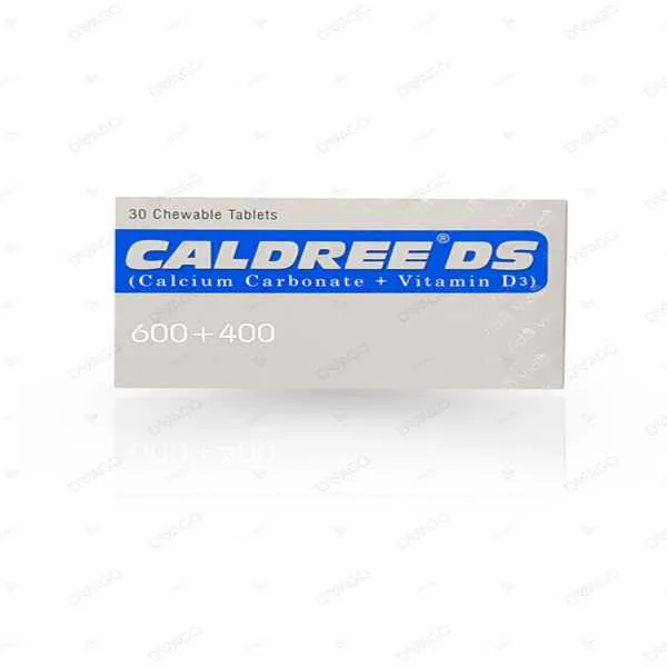 Caldree Ds Tablets 600+400 (1 Box = 3 Strips) (1 Strip = 10 Tablets)