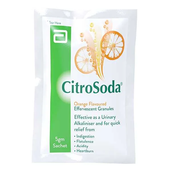 Citro Soda Powder Sachet Orange 5G (1 Box = 20 Sachets)