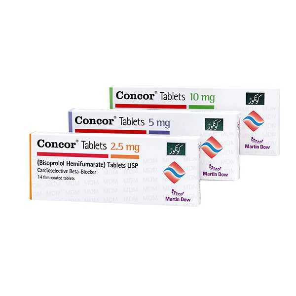 Concor Tablets 10Mg (1 Box = 1 Strip)(1 Strip = 14 Tablets)