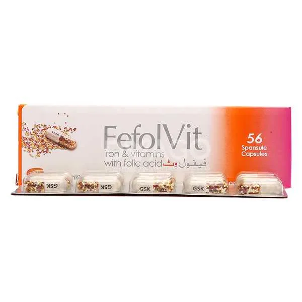 Fefolvit Capsules  (1 Strip = 14 Capsules)