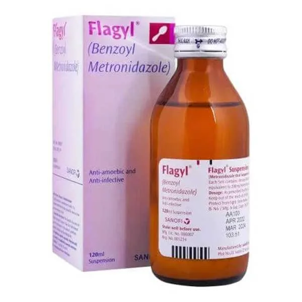 Flagyl 120Ml Suspension 200Mg/5Ml