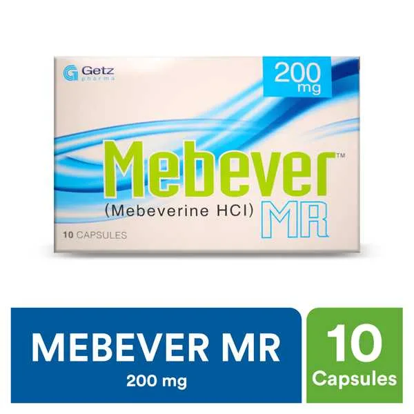 Mebever Mr Capsules 200Mg (1 Box = 1 Strip)(1 Strip = 10 Capsules)