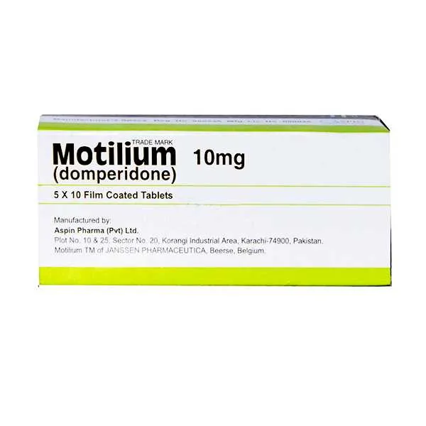 Motilium Tablets 10Mg (1 Box = 3 Strips ) (1 Strip = 20 Tablets)