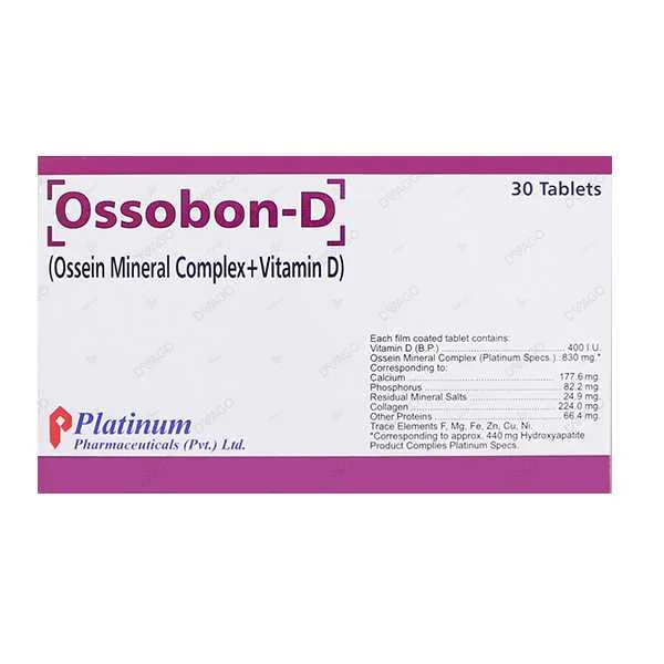 Ossobon-D Tablets (1 Strip = 10 Tablets)