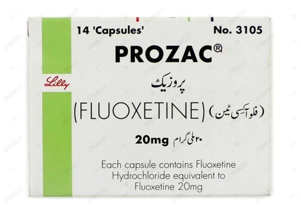 Prozac Capsules 20Mg (1 Box = 1 Strip)(1 Strip = 14 Capsules)