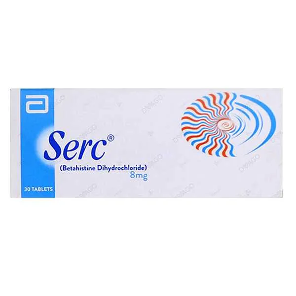 Serc Tablets 8Mg (1 Strip = 10 Tablets)