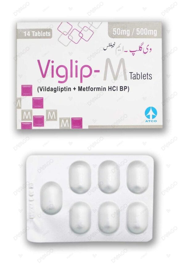 Viglip-M Tablets 50Mg/500Mg (1 Box = 2 Strips) (1 Strip = 7 Tablets)